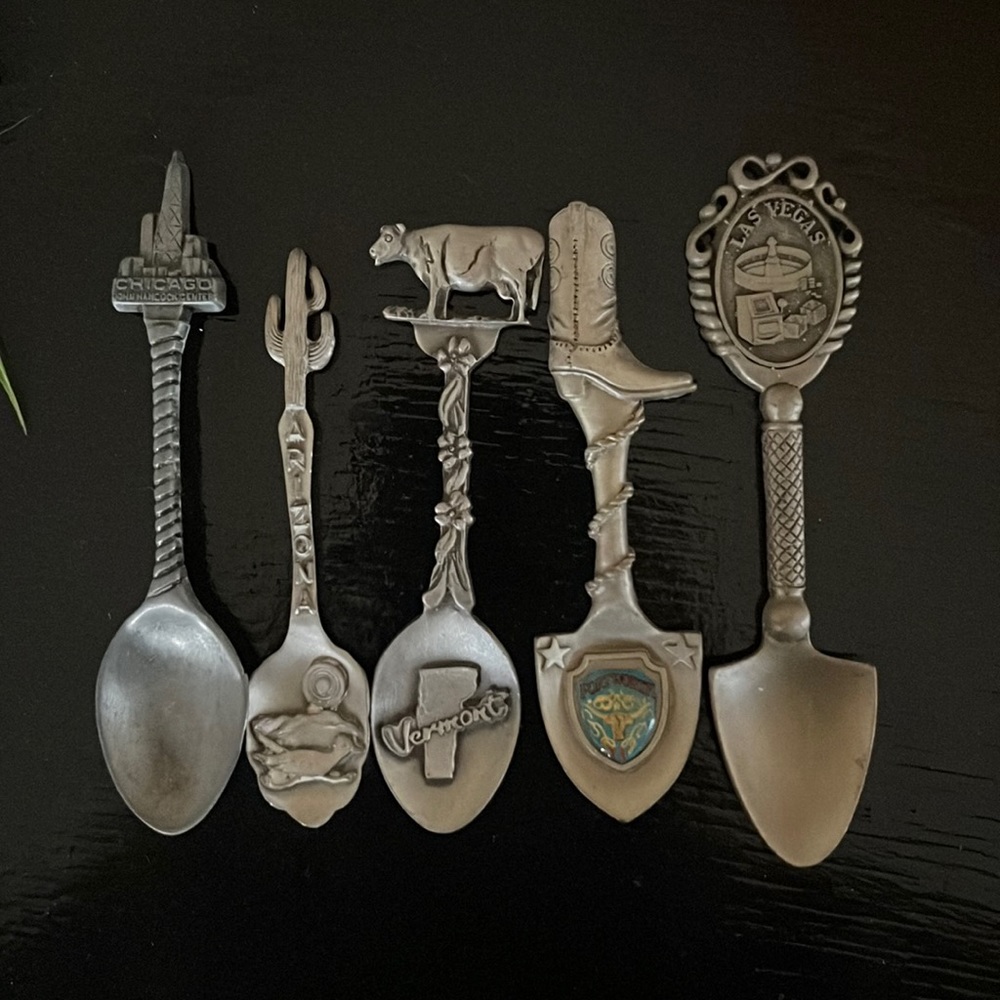 Pewter spoons